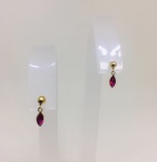 Brinco De Ouro  Branco 18k, Infantil pendurada de Zirconia Peso: 0,4g, Valor de Mercado: R$ 300,00