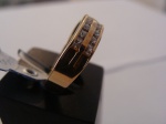 ANEL OURO AMARELO 18K NUMERO 17, COM 18 ZIRCÔNIAS. PESO: 2,9 GRAMAS. Valor de mercado R$ 2.000,00