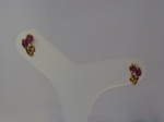 BRINCO OURO AMARELO 18K COM 4 RUBIS NATURAIS, PESO: 2,2 GRAMAS. Valor de mercado R$ 2.000,00