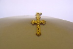 Pingente Em Ouro Amarelo 18k, crucifixo, Peso: 0.2 Gramas, valor de mercado: R$ 220,00