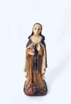 Arte Sacra - Santa Edwiges, escultura confeccionada em resina. Med. 14 cm. 