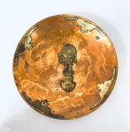 Prato de parede peruano em cobre. Med. 20 cm. 