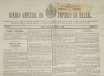 Jornal Diario Official do Imperio do Brazil - nº 75, anno xv - Rio de Janeiro 1876 - 4 páginas em grande formato - Exemplar em ótimo estado.