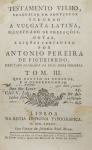 Antonio Pereira de Figueiredo - Biblia Testamento Velho - Lisboa 1785 - 1a. Ed. - Tomo III somente - Encadernado - Ótimo exemplar.