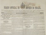Jornal Diario Official do Imperio do Brazil - nº 49, anno xv - Rio de Janeiro 1876 - 4 páginas em grande formato - Exemplar em ótimo estado.