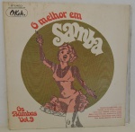 DISCO VINIL - O MELHOR EM SAMBA - OS BAMBAS - VOLUME 9 (1973). Capa e disco em muito bom estado. Necessitando apenas limpeza.