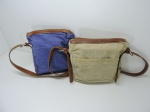 ACESSÓRIOS - Lote de 2 bolsas em veludo. UK. Med. 27x26 cm.
