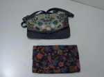 ACESSÓRIOS - Lote de 2 bolsas estilo carteira. Med. 14x23 cm e 14x21 cm.