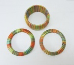 BIJUTERIAS - Lote de 3 pulseiras coloridas.