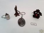 Lotes variados de 4 chaveiros