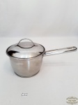 Panela aço Inox 18/10 fundo triplo  Tramontina.Medida 16 cm diâmetro, 11 cm altura.