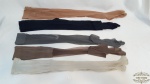 Lote de 5 meias feminas   calças diversas. Material nylon. marcas de uso