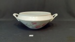 Schmidt -Sopeira sem tampa  porcelana Schmidt floral friso prata. Medida 21cm x 10cm de altura