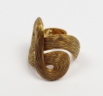 H STERN COLEÇÃO CELTIC DUNES  ANEL EM OURO AMARELO 18 K ARO AJUSTÁVEL. 9,8 G.