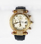 CHOPARD CRONOGRAPH IMPERIALE. CAIXA EM OURO 18K, CRAVEJADO COM DIAMANTES. MOVIMENTO AUTOMÁTICO, VIDRO DE SAFIRA, FECHO DEPLOYANT, 38 MM DE DIÂMETRO.