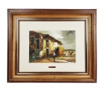 DURVAL PEREIRA -  CASARIO  - OLEO SOBRE PLACA  - ASSINADO PELO ARTISTA. 32 X 23 CM (SEM CONSIDERAR O TAMANHO DA MOLDURA) COM ELA 60 X 52 CM.