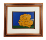 ANTONIO MAIA  ENTARDECER ACRÍLICO SOBRE PLACA. 1978. ASSINADO ENTILUDO E DATADO NO VERSO. 27 X 35 CM SEM CONSIDERAR O TAMANHO DA MOLDURA. COM ELA 59 X 66 CMNOTA: Antonio Maia (Carmópolis SE 1928 - Rio de Janeiro RJ 2008) Pintor, desenhista, gravador, ilustrador. Vive a infância no interior sergipano, o que contribui para o desenvolvimento de uma temática sua ligada à religiosidade popular do Nordeste. Transfere-se para o Rio de Janeiro em 1955, ali exercendo a atividade de pintor e adotando como estilo o abstracionismo informal. Faz pesquisas de textura entre 1955 e 1963. Realiza sua primeira exposição individual em Cataguases MG, em 1960. Ganha prêmio de viagem aos Estados Unidos em 1968, patrocinado pela galeria do Instituto Cultural Brasil-Estados Unidos. Obras suas são adquiridas pelo Museu de Ontario, Canadá, em 1973.
