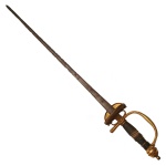 Militaria - Espada francesa em metal. 94 cm. Punho 15 cm.