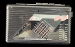 Rádio am/fm e toca fitas, Stereo Cassete Player, sem fones de ouvido, 8,5 x 14,5 x 5 cm.