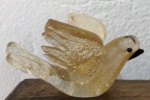 Escultura de vidro murano, representando pássaro. 5 cm de altura