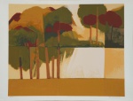 Olímpia Couto. Árvores. Serigrafia, 155/180. 66 x 87 cm. Sem moldura