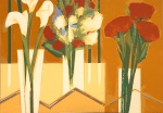Olímpia Couto. Vasos. Serigrafia, 7/180. 68 x 96 cm. Sem moldura