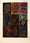 Victor Hugo Irazabal (1945). Amazona al Borde. Serigrafia, 98/150. 100 x 70 cm. 1992.  Coleção Eco Art. Sem moldura