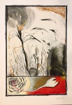Laura Anderson (1958). Los Frutos Pasaran la Promessa de las Flores, Serigrafia, PA. 100 x 70 cm. 1993. Coleção Eco Art. Sem moldura