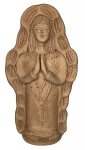 Maria Amélia - Maria Amélia da Silva (1924) - Tracunhaém - PE. Nossa Senhora da Conceição. Escultura de barro cozido. 15 x 12 cm na base e 37 cm de altura.s
