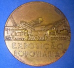 Medalha da Exposição rodoviária , Congresso Nacional de estradas de rodagem , Rio de Janeiro 1951, Material Bronze  ...  !!!   !!!