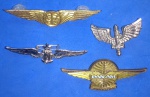 colecionismo- 4 broches de aviação!!! sendo um deles da PANAM !!!
