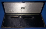 caneta esferográfica - Marca Montblanc !!! , alavanca no clipe acionamento de escrever !!,peça de colecionador, muito bem conservada, na embalagem Mont Blanc !!!