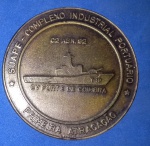 Medalha - Comemorativa da Primeira atracação do Porto de SUAPE , estado de Pernambuco !!! , Material Bronze , diametro de 50mm !!!