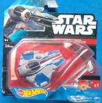 Colecionismo - miniatura  Star Wars !!! Nave Jedi !!! , original HOT Wheels !!!, lacrado na embalagem !!!, com base para dedo... (material importado )