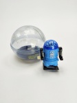 Trol - Raro Brinquedo Robô Roby da década de 80 manufatura Trol, com sua sua bola de acrílico original, medindo 5 cm de altura, com sua cor azul, sua corda não está funcionando, vendido no estado