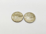 Numismática - 2 Moedas de 5.000 Reis do ano de 1936, ambas de Prata
