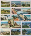 CARTOFILIA - Belíssimo lote com 17 cartões postais com paisagens colorizadas do Rio de Janeiro. Anos 50, CROMOCART.