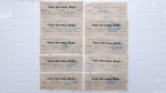 Lote contendo vários cheques de banco americano ano 1935, vide fotos.
