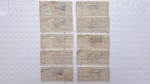 Lote contendo vários cheques de banco americano ano 1929, vide fotos.