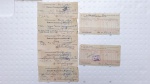 Lote contendo vários cheques de banco americano ano 1928, vide fotos.