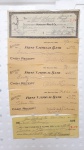 Lote contendo vários cheques de banco americano ano 1933, vide fotos.