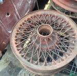 Jogo de Rodas formando 04 rodas em ferro, no estado para MG, MP Lafer e outros, diametro 14 polegadas, veja fotos.