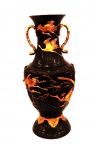 Vaso em Bronze Chinês                                                         Decorado com aves                                                          Migratóras em alto relevo.                                               Séc. XIX.                                                                                                Med. Alt. 55 cm.