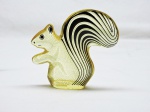 PALATNIK - "Esquilo", escultura, moldada em resina de poliéster. Alt. 8 cm.