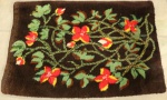 TAPEÇARIA - Linda tapeçaria de parede. Perfeito estado. Feita em lã alta, cor predominante marrom. Med. 77x115 cm.