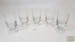 5 Taças para aperitivo em vidro. Medida 5 cm diâmetro e 10 cm altura.