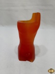 Porta treco em resina acrílica fosca na forma de busto masculino, assinado Mapaf. Medindo 16cm de altura.