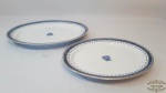 2 Travessas  ovais em porcelana Portuguesa Vista Alegre f, modelo cozinha velha . Medida grande 33,5X25,5 cm, médio 29,5X22,5 cm.