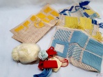 Lote de crochê variados para artesanato.