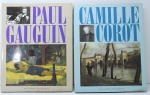 LIVRO - COLEÇÃO - Lote de 2 livros - LOS IMPRESIONISTAS Y SU EPOCA - PAUL GANGUIN - CAMILLE COROT. Livro com ilustrados, capa dura.